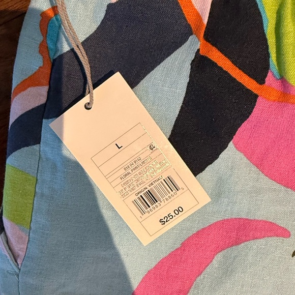 Women’s floral linen pants - Picture 5 of 5